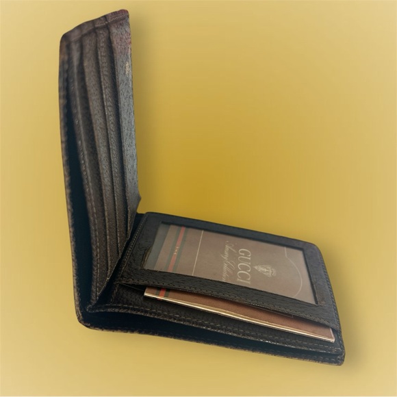 Gucci Vintage Ophelia GG coated Canvas Leather Bifold Wallet - Picture 3 of 7